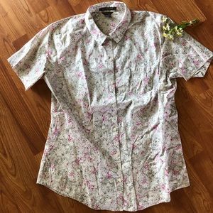 Eddie Bauer wrinkle free button down T XL top